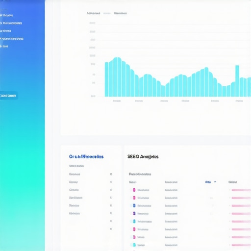 Advanced Local SEO Dashboard Interface Screenshot of a dashboard with local SEO metrics, data visualizations, and predictive analytics