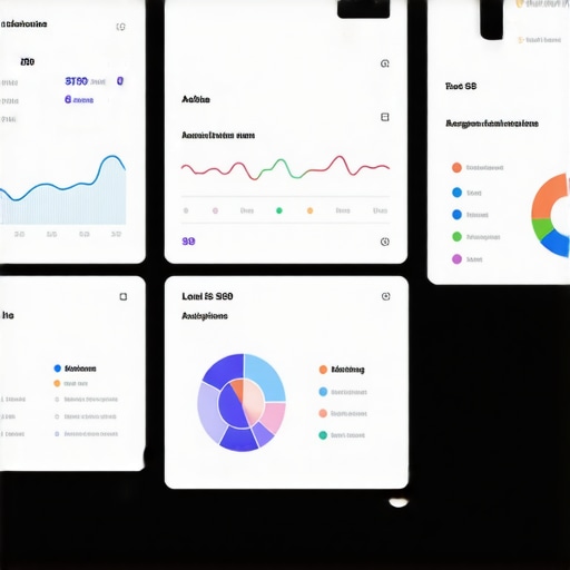 Dashboard with local SEO metrics and real-time data visualization.