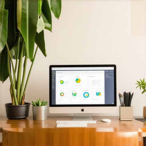 Local SEO Analytics Dashboard Business owner analyzing local SEO analytics on a computer