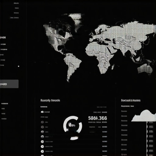 Local SEO Analytics Dashboard A computer screen showing local SEO data and analytics for a business