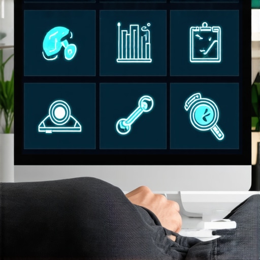 Person working with local SEO automation software on a computer