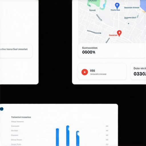 Maps Growth Software Dashboard Screenshot of maps growth software interface with automation tools and analytics