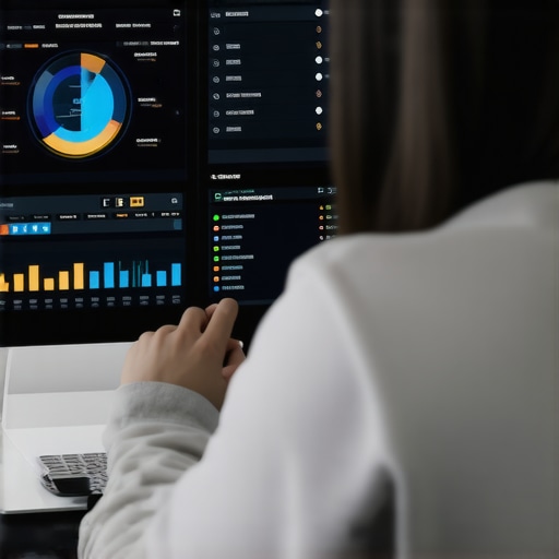 Person reviewing local SEO analytics on a computer screen