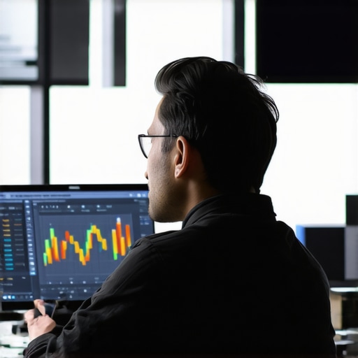 Business owner analyzing local SEO data on computer