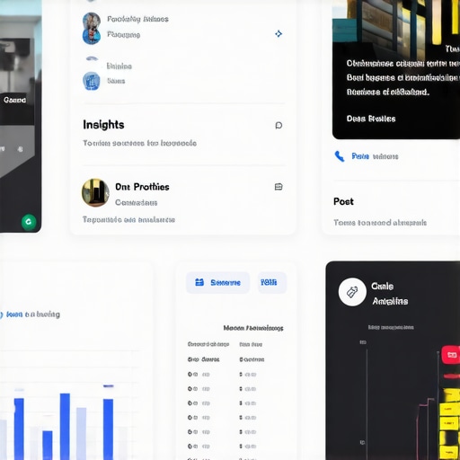 Screenshot of Google My Business dashboard showing insights and posts features.