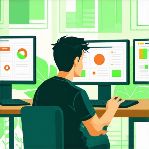 Maintaining Local SEO Tools for Long-Term Success Person analyzing local SEO data on computer and tablets