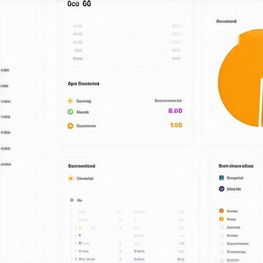 A digital dashboard displaying real-time local SEO rankings and analytics.