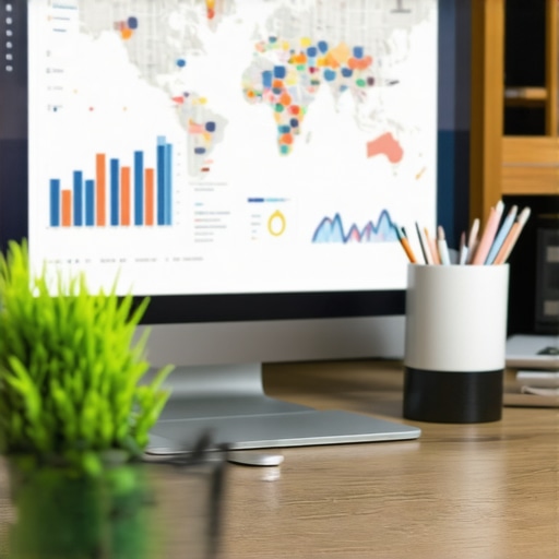 Screenshot of local SEO management software showing maps and analytics