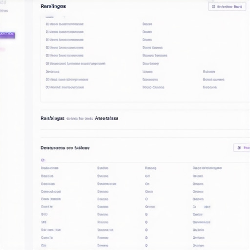 A modern dashboard displaying local search rankings and analytics