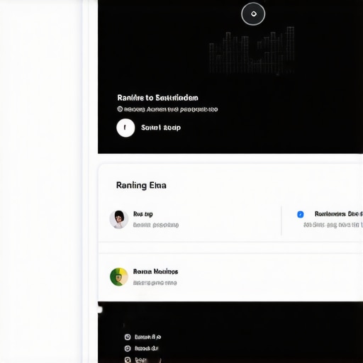 Business owner managing Google Business profile with automation tools displayed on screen.