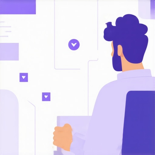 Business owner using software to automate local listings management