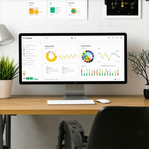 Screenshot of local SEO analytics dashboard displaying rankings, review stats, and growth insights.