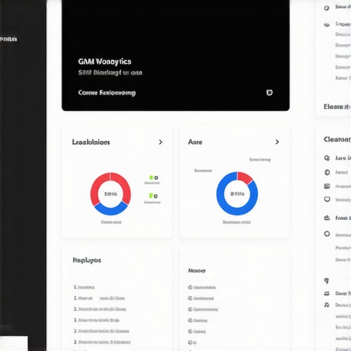 Screenshot of Google My Business analytics and profile management tools